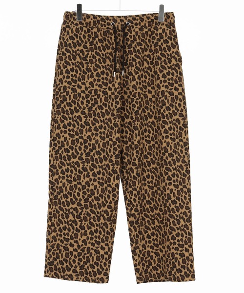 mp14013- Leopard Twill Wide Straight Pants ワイドストレートパンツ