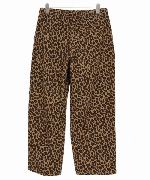 mp14013- Leopard Twill Wide Straight Pants ワイドストレートパンツ