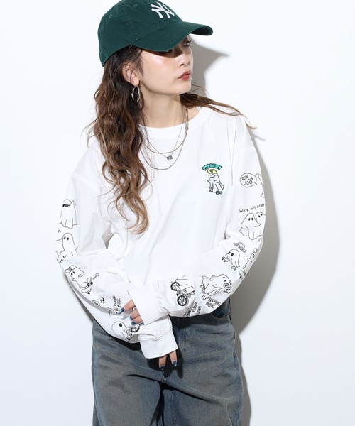 FUNALIVE(ファンアライブ)の「BF2 select ストレッチ天竺刺繍&プリントロングスリーブTシャツ(Tシャツ/カットソー・メンズ・C/D/A/B/G/H/E/F・L/M/LL)」の2枚目の写真