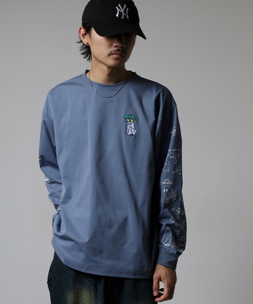 FUNALIVE(ファンアライブ)の「BF2 select ストレッチ天竺刺繍&プリントロングスリーブTシャツ(Tシャツ/カットソー・メンズ・C/D/A/B/G/H/E/F・L/M/LL)」の4枚目の写真