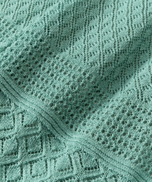 un dix cors（アンディコール）の「《上品でフェミニン》透かし柄ドロストニットパンツ（その他パンツ・レディース・グリーン/アイボリー/ブラック・FREE）」の13枚目の写真