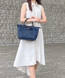 Samantha Thavasa（サマンサタバサ）の「ナイロン×スプリットレザー カジュアルハンドバッグ（ハンドバッグ）」