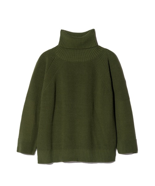 glamb(グラム)の「Sulman Turtle Neck Knit / サルマンタートルネックニット(ニット/セーター・メンズ・グレー/ブラック/カーキ・S/M/L)」の6枚目の写真