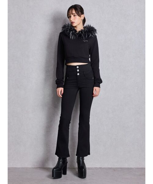 GYDA（ジェイダ）の「Gyda bijouファーパーカー（パーカー・レディース・ブラック/オフホワイト/グレー・FREE）」の21枚目の写真