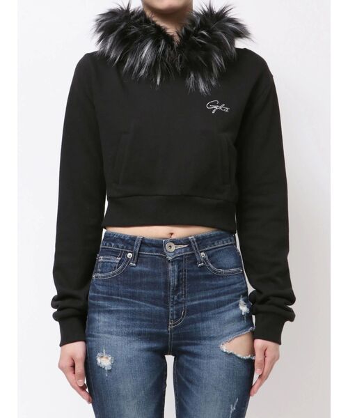 GYDA（ジェイダ）の「Gyda bijouファーパーカー（パーカー・レディース・ブラック/オフホワイト/グレー・FREE）」の19枚目の写真