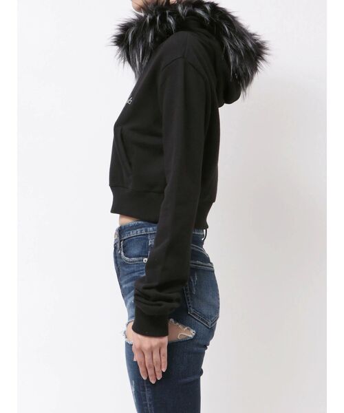 GYDA（ジェイダ）の「Gyda bijouファーパーカー（パーカー・レディース・ブラック/オフホワイト/グレー・FREE）」の18枚目の写真