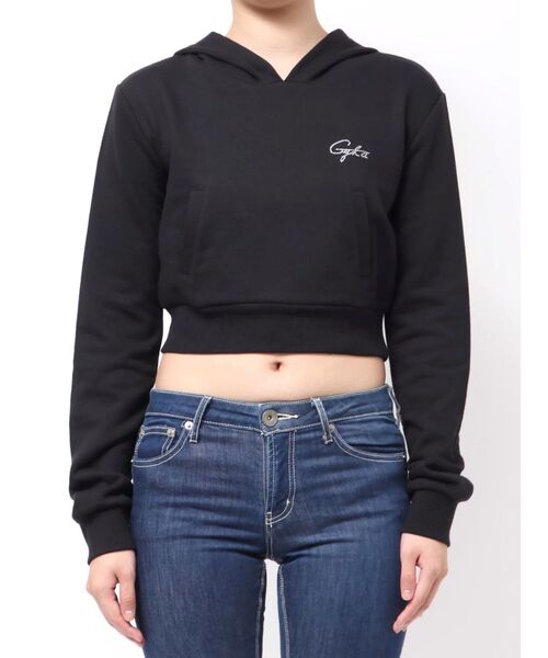 GYDA（ジェイダ）の「Gyda bijouファーパーカー（パーカー・レディース・ブラック/オフホワイト/グレー・FREE）」の10枚目の写真