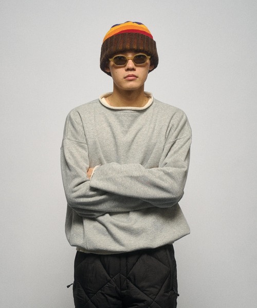 THE BOLDMAN（ザ ボールドマン）の「Cutoff Heavy Sweat / カットオフヘビースウェット（スウェット・メンズ・グレー/ブラック/ライトグレー・LARGE/MEDIUM）」の2枚目の写真