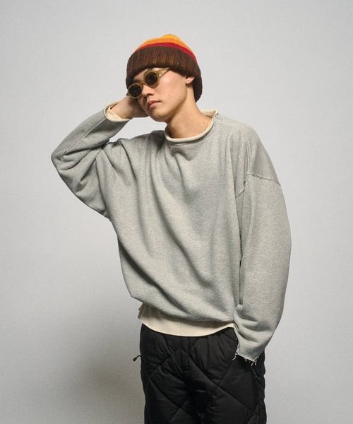 THE BOLDMAN（ザ ボールドマン）の「Cutoff Heavy Sweat / カットオフヘビースウェット（スウェット・メンズ・グレー/ブラック/ライトグレー・LARGE/MEDIUM）」の12枚目の写真