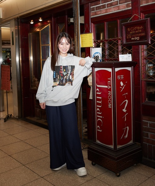NOSTALVIA(ノスタルヴィア)の「NOSTALVIA ノスタルヴィア Ura Namba / ウラナンバ 裏毛 スウェット パーカー(パーカー・メンズ・ホワイト/杢グレー/ブラック・SMALL/MEDIUM/LARGE/X-LARGE)」の19枚目の写真