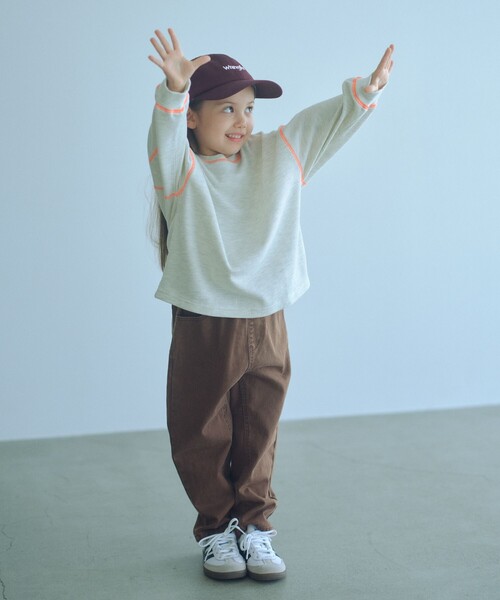green label relaxing（グリーンレーベルリラクシング）の「マチツキ ツイル パンツ / キッズ  100cm-160cm（その他パンツ・キッズ・ターコイズブルー系/ブラウン系/オリーブ・160cm/140cm/150cm/100cm/120cm/130cm/110cm）」の4枚目の写真