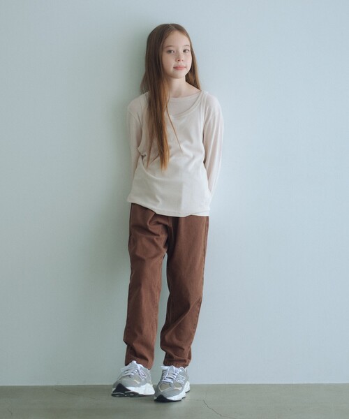 green label relaxing（グリーンレーベルリラクシング）の「マチツキ ツイル パンツ / キッズ  100cm-160cm（その他パンツ・キッズ・ターコイズブルー系/ブラウン系/オリーブ・160cm/140cm/150cm/100cm/120cm/130cm/110cm）」の5枚目の写真