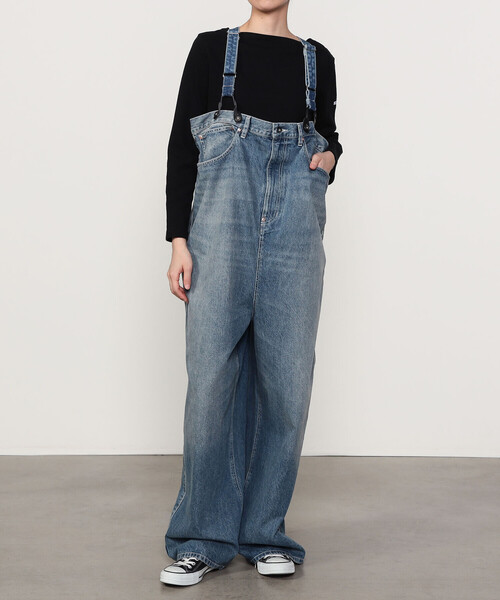 RhodolirioN | 5ポケットサスペンダーパンツ デニム WOMEN（デニム