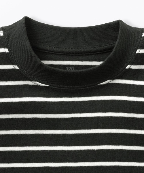 無印良品（ムジルシリョウヒン）の「キッズ　両面起毛クルーネック長袖Ｔシャツ（Tシャツ/カットソー・キッズ・ブラック/ブラック系/ネイビー系/ライトグリーン系/グレー系/オフホワイト・150/140/130/120/110）」の11枚目の写真