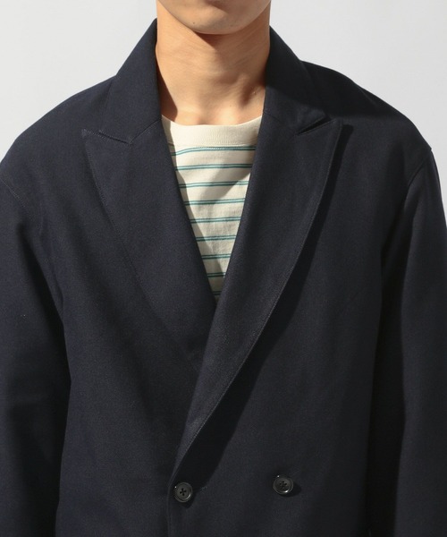 niko and...（ニコアンド）の「ワイドダブルブレストジャケット（テーラードジャケット・メンズ・ベージュ/ネイビー・MEDIUM/LARGE）」の18枚目の写真