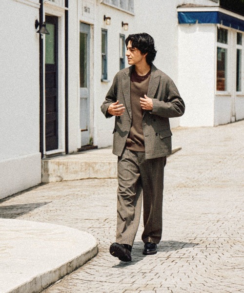 セール】ワイドダブルブレストジャケット（テーラードジャケット