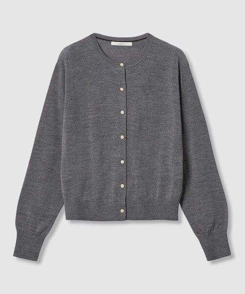 セットアップ対応商品】スーパーファインメリノクルー カーディガン
