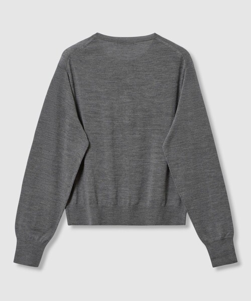 セットアップ対応商品】スーパーファインメリノクルー カーディガン