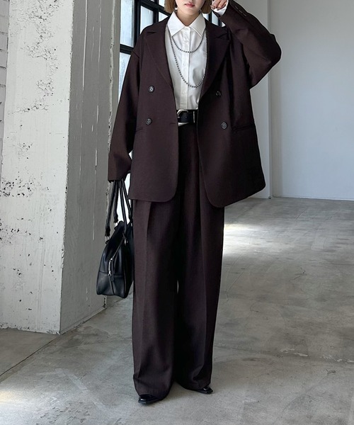 PAGEBOY（ページボーイ）の「【セットアップ対応】MIXボーンスラックス（スラックス・レディース・ブラウン/ブラック/チャコールグレー・SMALL/MEDIUM）」の17枚目の写真