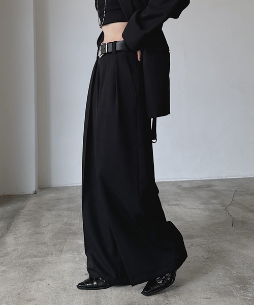 PAGEBOY（ページボーイ）の「【セットアップ対応】MIXボーンスラックス（スラックス・レディース・ブラウン/ブラック/チャコールグレー・SMALL/MEDIUM）」の9枚目の写真