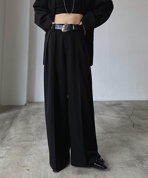 PAGEBOY（ページボーイ）の「【セットアップ対応】MIXボーンスラックス（スラックス・レディース・ブラウン/ブラック/チャコールグレー・SMALL/MEDIUM）」の11枚目の写真