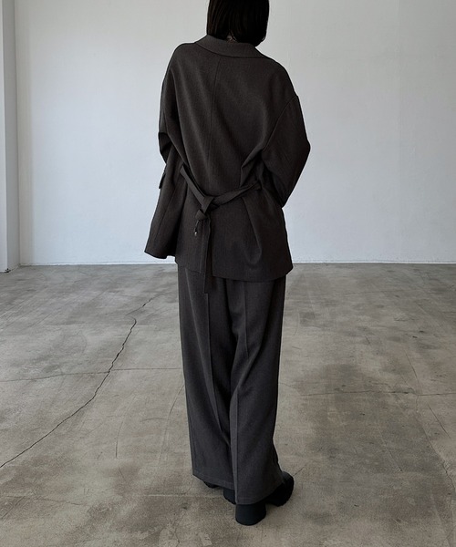 PAGEBOY（ページボーイ）の「【セットアップ対応】MIXボーンスラックス（スラックス・レディース・ブラウン/ブラック/チャコールグレー・SMALL/MEDIUM）」の14枚目の写真