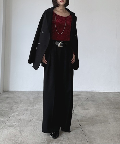 PAGEBOY（ページボーイ）の「【セットアップ対応】MIXボーンスラックス（スラックス・レディース・ブラウン/ブラック/チャコールグレー・SMALL/MEDIUM）」の8枚目の写真