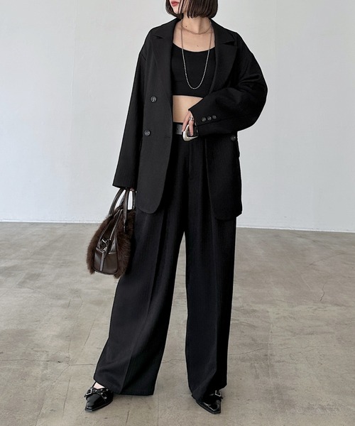 PAGEBOY（ページボーイ）の「【セットアップ対応】MIXボーンスラックス（スラックス・レディース・ブラウン/ブラック/チャコールグレー・SMALL/MEDIUM）」の5枚目の写真