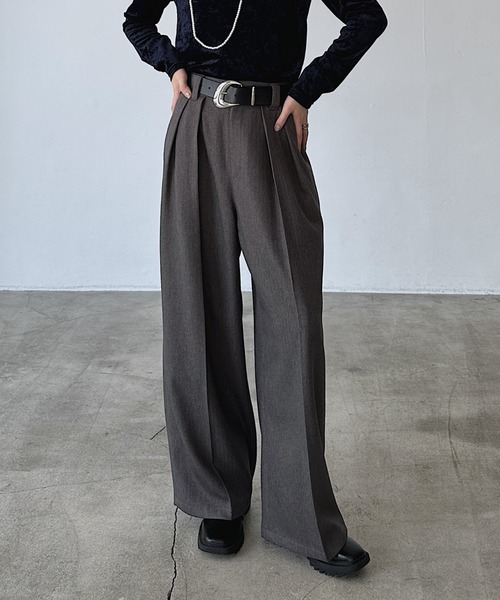 PAGEBOY（ページボーイ）の「【セットアップ対応】MIXボーンスラックス（スラックス・レディース・ブラウン/ブラック/チャコールグレー・SMALL/MEDIUM）」の16枚目の写真