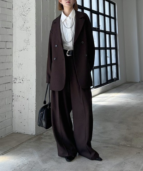 PAGEBOY（ページボーイ）の「【セットアップ対応】MIXボーンスラックス（スラックス・レディース・ブラウン/ブラック/チャコールグレー・SMALL/MEDIUM）」の20枚目の写真