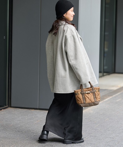 JOURNAL STANDARD relume（ジャーナルスタンダード　レリューム）の「ウールカシミヤテーラードコート（その他アウター・レディース・ライトグレー/ネイビー・38/36）」の21枚目の写真