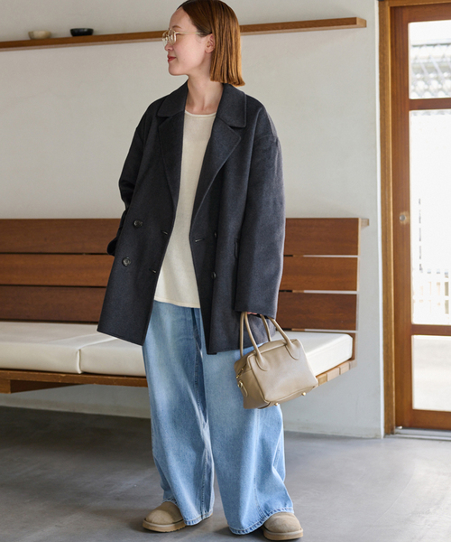 25AW新作］ウールカシミヤテーラードコート（その他アウター