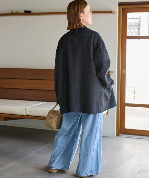 25AW新作］ウールカシミヤテーラードコート（その他アウター