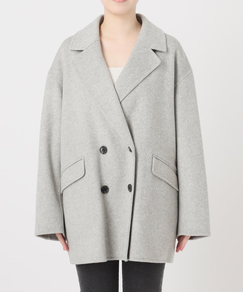 JOURNAL STANDARD relume（ジャーナルスタンダード　レリューム）の「ウールカシミヤテーラードコート（その他アウター・レディース・ライトグレー/ネイビー・38/36）」の13枚目の写真