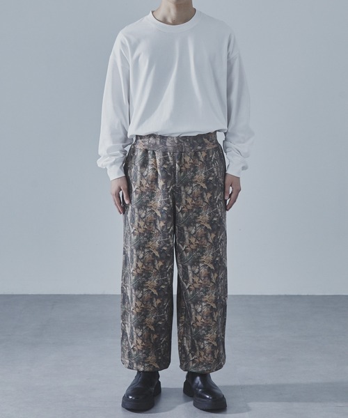 SLICK(スリック)の「【SLICK/スリック】Camouflage Print Wide Sweat Pants/カモフラージュスウェットワイドパンツ / ヘビィーウェイト/セットアップ(スウェットパンツ・メンズ・ウッドランド/リアルツリーカモ・1/2/3)」の9枚目の写真