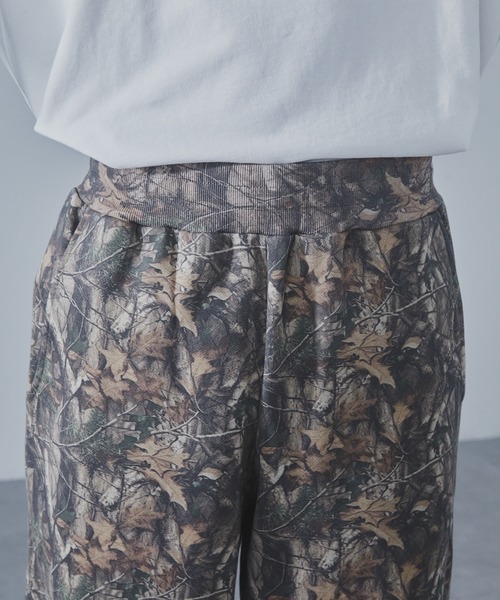 SLICK(スリック)の「【SLICK/スリック】Camouflage Print Wide Sweat Pants/カモフラージュスウェットワイドパンツ / ヘビィーウェイト/セットアップ(スウェットパンツ・メンズ・ウッドランド/リアルツリーカモ・1/2/3)」の8枚目の写真
