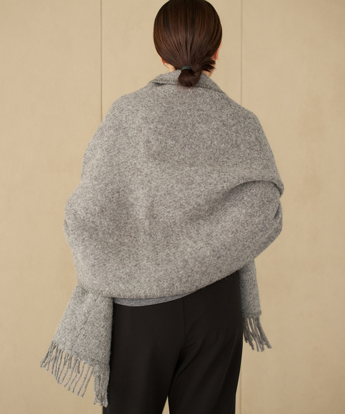 Plage LAPUAN KANKURIT グレー ストール プラージュ Plage LAPUAN KANKURIT / ラプアンカンクリ POCKET SHAWL