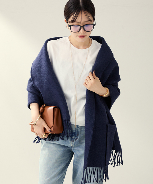 プラージュLAPUANKANKURIT POCKET UNIショール　ストール LAPUAN KANKURIT / ラプアンカンクリ POCKET SHAWL UNI ショール
