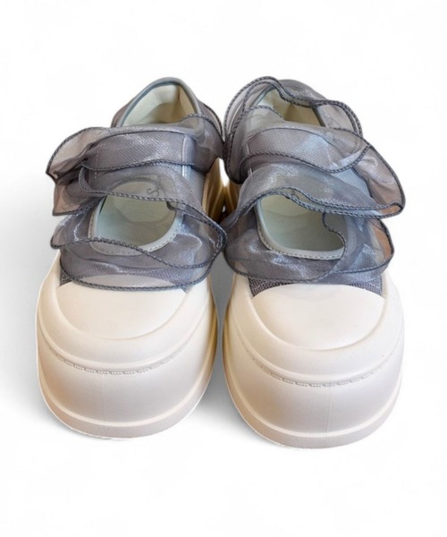 Sugar Sugar（シュガーシュガー）の「シアー デザイン スニーカー【SUGAR SUGAR シュガーシュガー】9209 軽量 スニーカー 軽い  メッシュニット（スニーカー・レディース・ブラック/グレー/アイボリー・LL/S/M/L）」の20枚目の写真