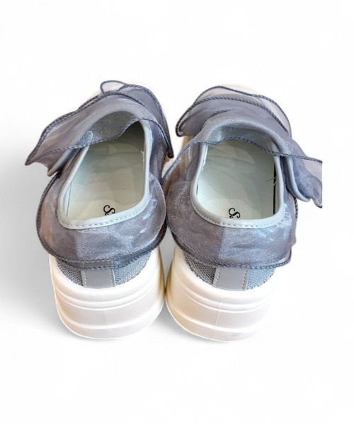 Sugar Sugar（シュガーシュガー）の「シアー デザイン スニーカー【SUGAR SUGAR シュガーシュガー】9209 軽量 スニーカー 軽い  メッシュニット（スニーカー・レディース・ブラック/グレー/アイボリー・LL/S/M/L）」の21枚目の写真