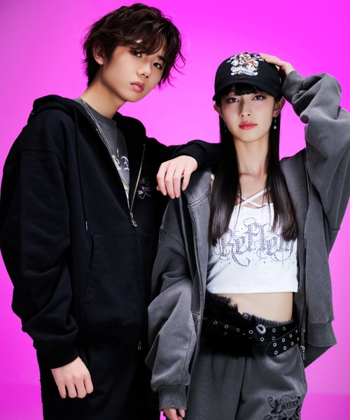 A‘gem 9（エージェムナイン）の「A'GEM/9 × .kom 『A'GEM/9/エージェムナイン』 Ed Hardy ツイルキャップ（キャップ・メンズ・ブラック・FREE）」の3枚目の写真