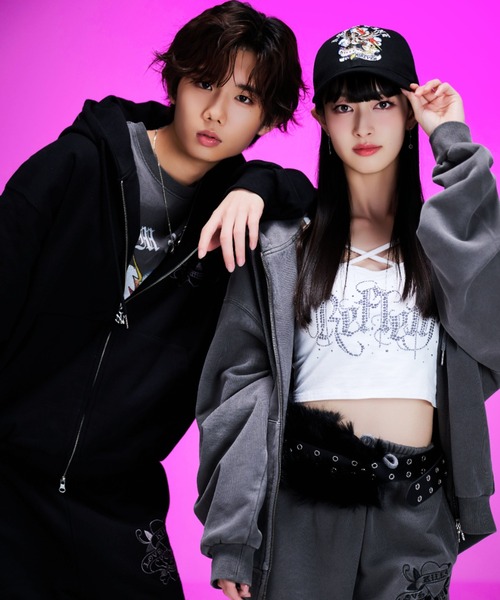 A‘gem 9（エージェムナイン）の「A'GEM/9 × .kom 『A'GEM/9/エージェムナイン』 Ed Hardy ツイルキャップ（キャップ・メンズ・ブラック・FREE）」の4枚目の写真