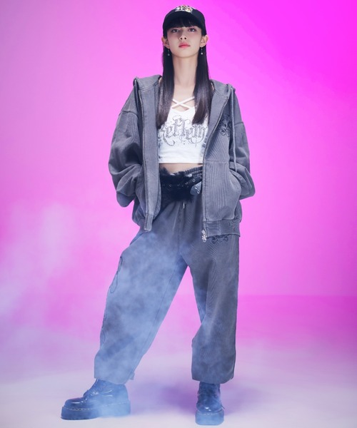 A‘gem 9（エージェムナイン）の「A'GEM/9 × .kom 『A'GEM/9/エージェムナイン』 Ed Hardy ツイルキャップ（キャップ・メンズ・ブラック・FREE）」の6枚目の写真