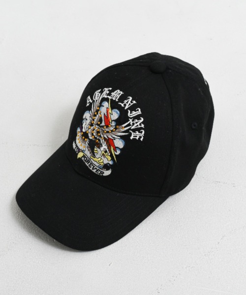 A‘gem 9（エージェムナイン）の「A'GEM/9 × .kom 『A'GEM/9/エージェムナイン』 Ed Hardy ツイルキャップ（キャップ・メンズ・ブラック・FREE）」の9枚目の写真