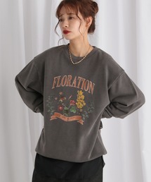 mysty woman | ピグメントフラワー裏毛スウェット 581998(スウェット)