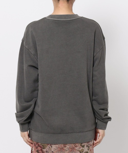 mysty woman（ミスティウーマン）の「ピグメントフラワー裏毛スウェット 581998（スウェット・レディース・チャコールグレー/アイボリー/ブラウン・FREE）」の10枚目の写真