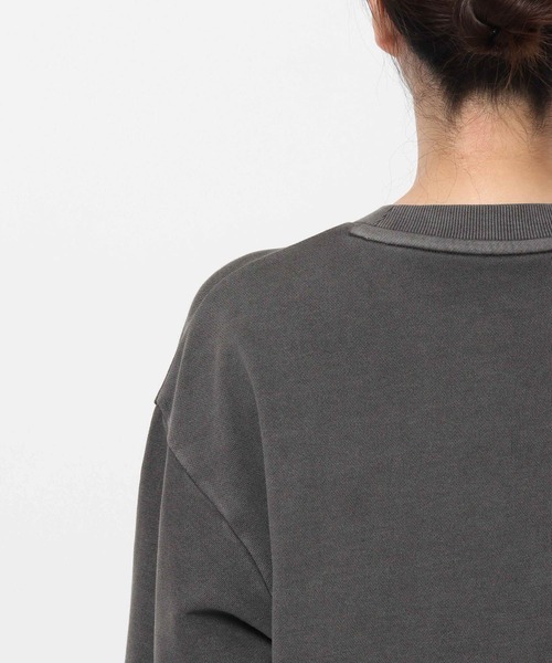 mysty woman（ミスティウーマン）の「ピグメントフラワー裏毛スウェット 581998（スウェット・レディース・チャコールグレー/アイボリー/ブラウン・FREE）」の14枚目の写真
