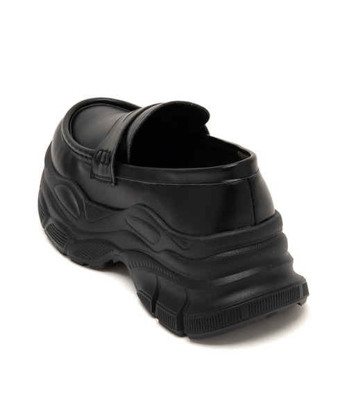 JELLY BEANS(ジェリービーンズ)の「スニーカーソールローファー(210-55384)JELLY BEANS(ジェリービーンズ)(ローファー・レディース・ブラック/ダークブラウン/ブラック系・S/L/M/LL)」の9枚目の写真