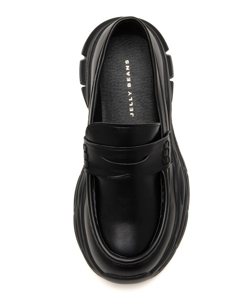 JELLY BEANS(ジェリービーンズ)の「スニーカーソールローファー(210-55384)JELLY BEANS(ジェリービーンズ)(ローファー・レディース・ブラック/ダークブラウン/ブラック系・S/L/M/LL)」の10枚目の写真