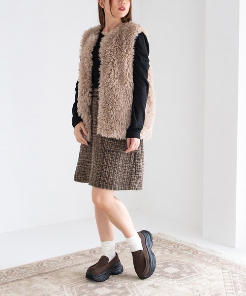 JELLY BEANS(ジェリービーンズ)の「スニーカーソールローファー(210-55384)JELLY BEANS(ジェリービーンズ)(ローファー・レディース・ブラック/ダークブラウン/ブラック系・S/L/M/LL)」の20枚目の写真